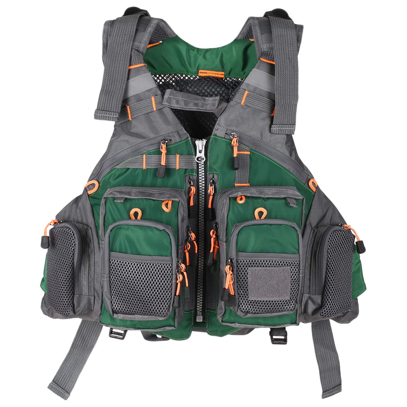 LIXADA Fly Fishing Vest Multi Pocket Adjustable Fishing Jacket Breathable Mesh Waistcoat Outdoor Fishing Gear for Men Women