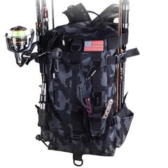 MoiShow Fishing Gear Backpack with Rod Holders