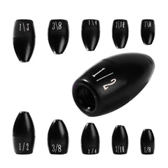 Tungsten Bass Bullet Weights - Eco-Friendly (3/16 oz - 10 Pack)