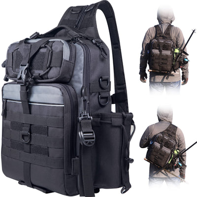 Angler's Pro Fishing Backpack with Rod Holder