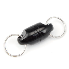 Magnetic Net Release Aluminum Shell for Fly Fishing (Black)